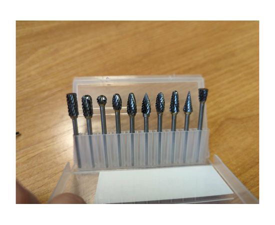 Набор борфрез 10 шт, 3 мм, CrMo SKRAB 37090 – изображение 2