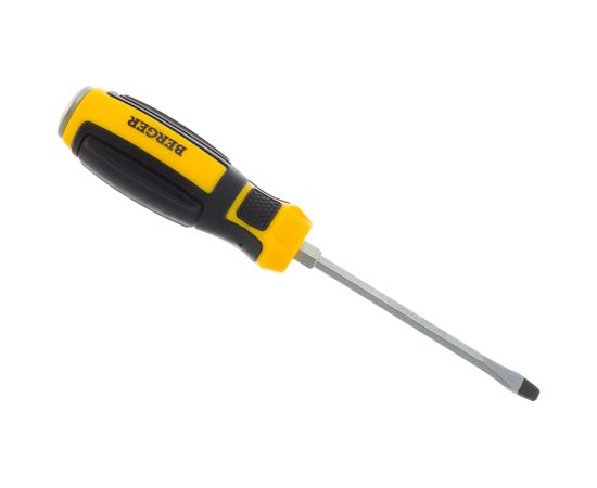 Ударная шлицевая отвертка с шестигранником SL5.5*100мм Berger BG BG1034 – изображение 2
