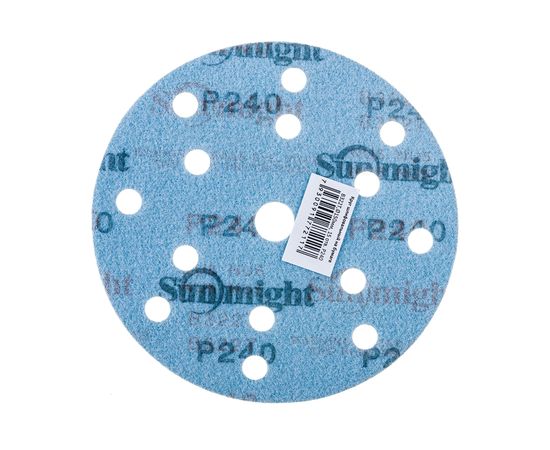 Круг шлифовальный на бумаге B322 (150 мм; 15 отверстий; Р240) SUNMIGHT 7930091772117 – изображение 2