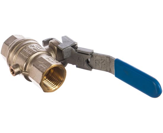 Шаровой кран с выхлопным отверстием в шаре RUB 1/2 DN15 PN14, ВР-ВР, серия BOLOGNA S.93, ручка S93D00 – изображение 2