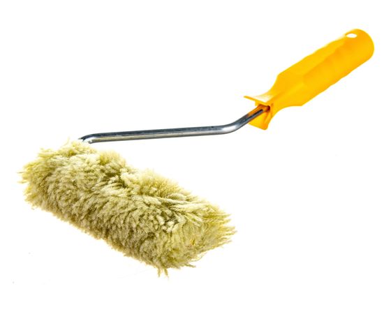 Мини-валик РемоКолор малярный с рукояткой Синтэкс , фасадный, ось 6мм, D15мм, 100мм, 06-1-501 – изображение 2