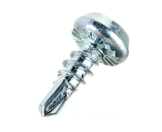 Саморез Госкреп ШСММ 3,5х9,5 покрытие - цинк, сверло, 50 шт 1-0021220 – изображение 2