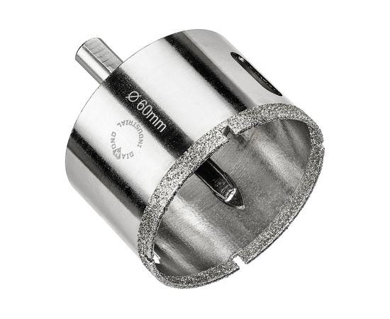 Коронка алмазная по керамограниту и керамике с центрирующим сверлом 60 мм Diamond Industrial DIDCSC060 – изображение 2