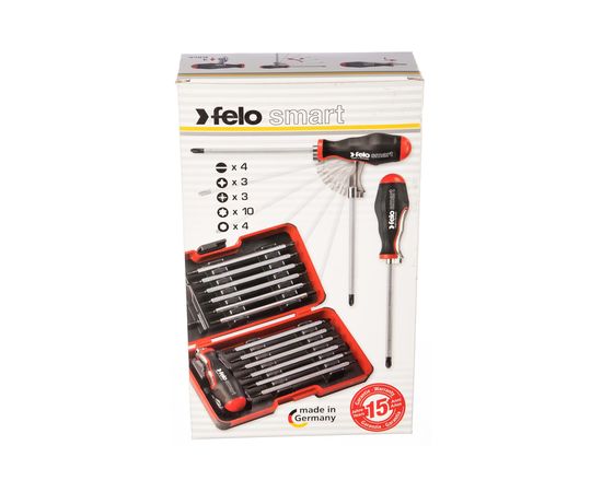 Отвертка торцевая Smart с набором насадок 12 шт в кейсе Felo 06081306 – изображение 3