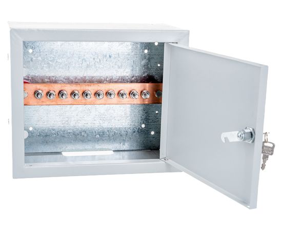 Шкаф шины заземления EZETEK 10 подключений 250х300х155мм 88043 – изображение 3