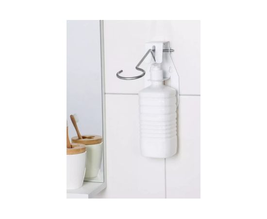 Держатель для антисептика Титан Мета настенный, локтевой ""ДЛТ-1"" с флаконом, белый 4670026242591 – изображение 3