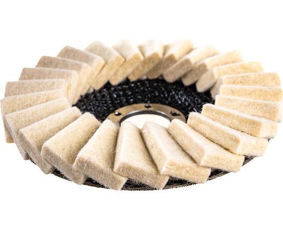 Диск войлочный лепестковый (125х6х22.2 мм) для УШМ SKRAB 35919 – изображение 3