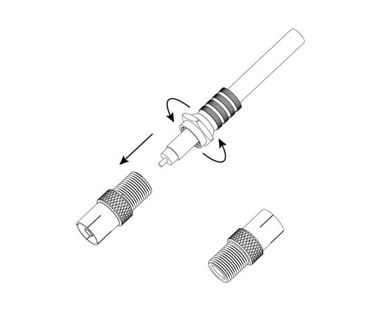Переходник ЭРА гнездо F - гнездо TV, simple RSA021 Б0048292 – изображение 4