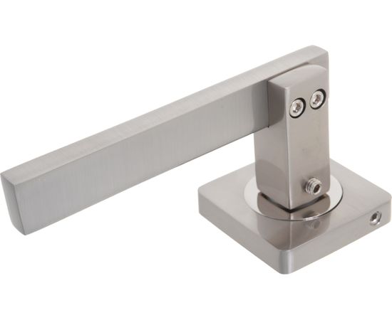 Дверная ручка на квадратной розетке RENZ Неаполь никель матовый DH 52-02 SN – изображение 4