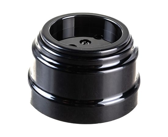 Розетка Bylectrica РА16-0205 1-местная без заз. со шторк. 16А ОУ, серия РЕТРО, черный – изображение 4