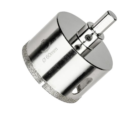 Коронка алмазная по керамограниту и керамике с центрирующим сверлом 60 мм Diamond Industrial DIDCSC060 – изображение 4