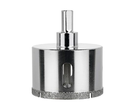 Коронка алмазная по керамограниту и керамике с центрирующим сверлом 60 мм Diamond Industrial DIDCSC060 – изображение 5