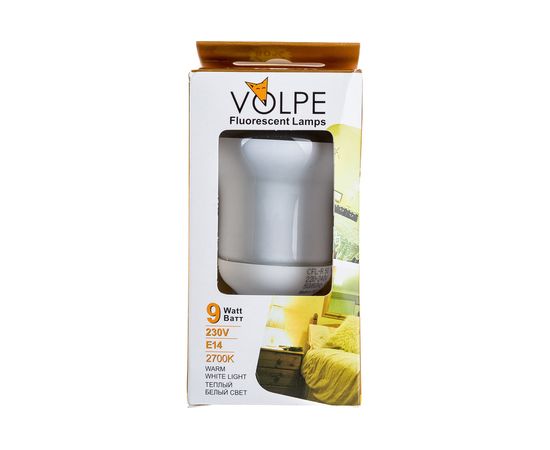 Энергосберегающая лампа Volpe 220-240V, 9W, E14, 2700K, картон CFL-R 50 2979 – изображение 5