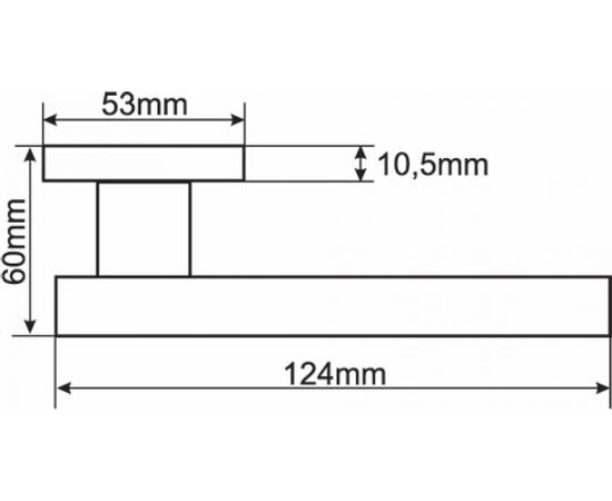 Дверная ручка на квадратной розетке RENZ Неаполь никель матовый DH 52-02 SN – изображение 6