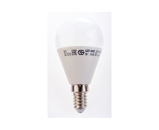 Лампа IEK LED, G45, шар, 9вт, 230В, 3000К, E14 LLE-G45-9-230-30-E14 
