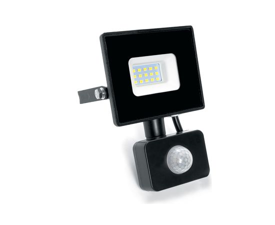 Светодиодный прожектор с датчиком FERON LL-906 20W 6400K 230V черный IP44 121*160*53мм 29556 