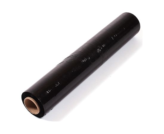 Стрейч пленка первый сорт ПАКПОЛИМЕР черная 500мм 1700гр 23мкм 