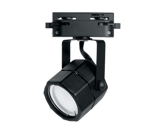 Трековый однофазный светильник на шинопровод FERON GU10, AL192, 50W, 230V, черный 41594 