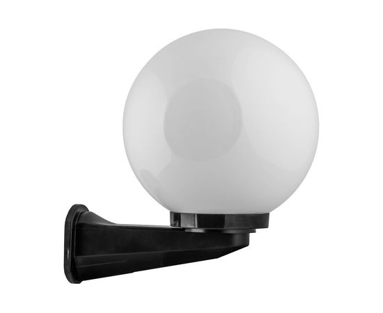 Садово-парковый светильник FERON НБУ 01-60-200 230V E27 d=200мм с настенным крепежом, молочно-белый 11581 