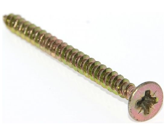 Универсальные шурупы ВИРТУОЗ 4,5х60 мм, потайная головка, желтый цинк 25 шт 27191 