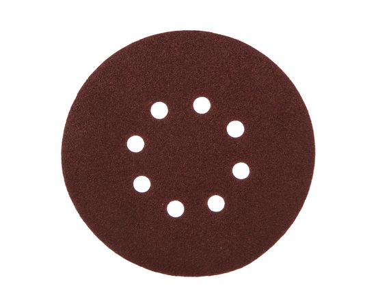 Круг шлифовальный на липучке по дереву/металлу 10 шт. (150 мм; P80; 8 отверстий) Gigant G-1030 