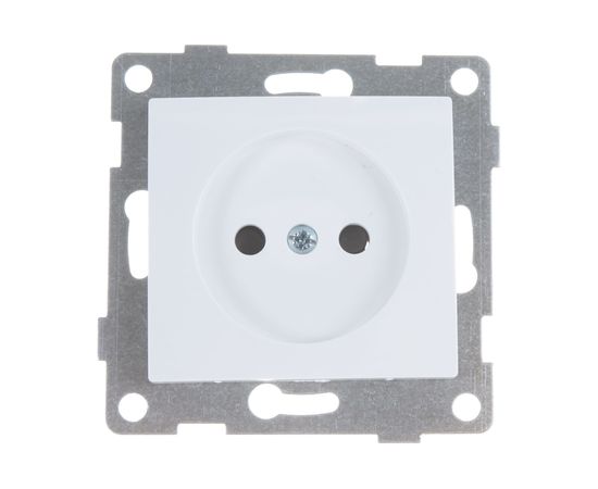 Розетка GUSI ELECTRIC Bravo 1-ой б/з с з/ш, скрытая установка, 16А, 250В, белый С10Р2-001 