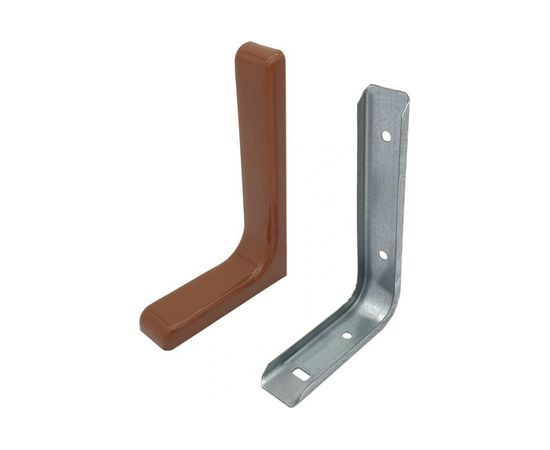 Угловая консоль Локри 183x114 мм, коричневая MOD 2 183X114 BROWN SET 2PCS 