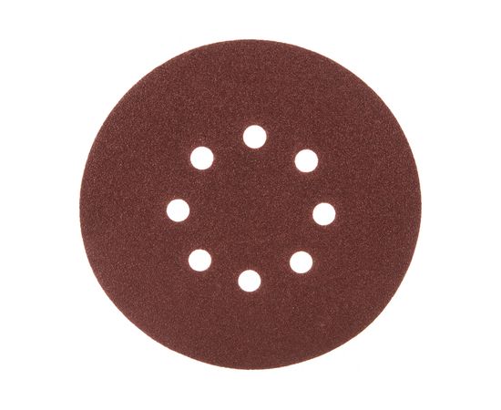 Круг шлифовальный на липучке по дереву/металлу 10 шт. (150 мм; P80; 8 отверстий) Gigant G-1030 – изображение 2