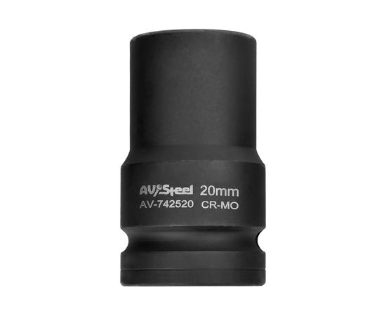 Головка ударная четырехгранная-футорка (20 мм; 1DR) AV Steel AV-742520 – изображение 2
