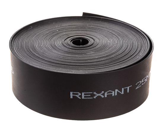 Термоусаживаемая лента с клеевым слоем REXANT 25 мм х 0,8 мм, черная, 5 м, ТЛ-0,8 48-9006 – изображение 2