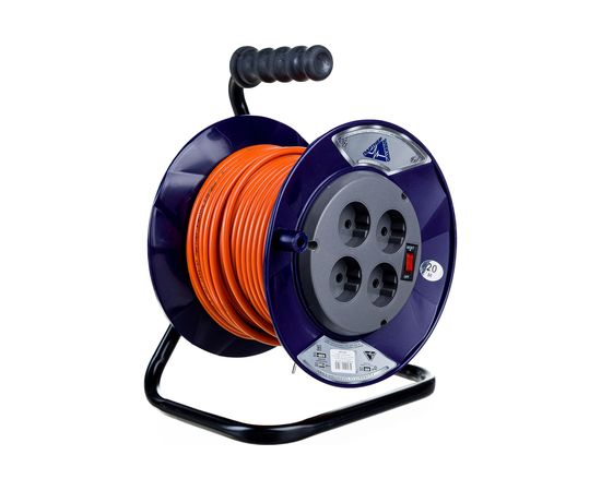 Удлинитель Партнер-Электро PowerLine 4 гн. б/з с выкл. ПВС 2х0,75 6A 20м UK201A-420DB – изображение 3