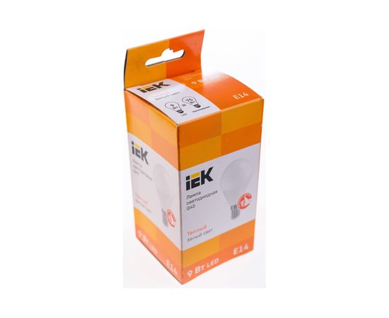 Лампа IEK LED, G45, шар, 9вт, 230В, 3000К, E14 LLE-G45-9-230-30-E14 – изображение 4