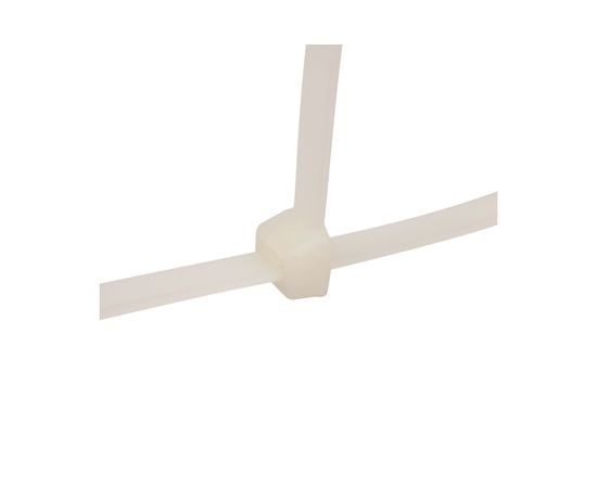 Кабельная нейлоновая хомут-стяжка REXANT 600x 7.6 мм, белая, упаковка 100 шт. 07-0600-9 – изображение 4