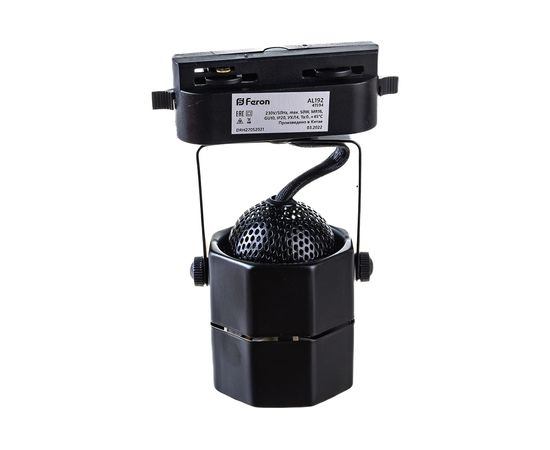 Трековый однофазный светильник на шинопровод FERON GU10, AL192, 50W, 230V, черный 41594 – изображение 7