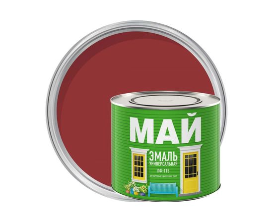 Эмаль МАЙ ПФ-115, красная 1,9кг 205341 