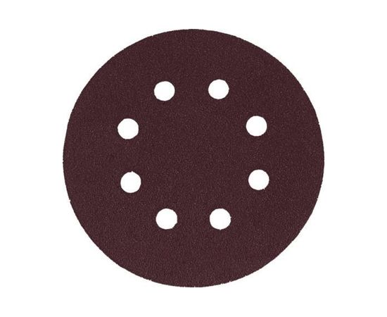 Набор наждачных кругов с липучкой КУРС с отверстиями, 125 мм, 5 шт. Р60 39783 