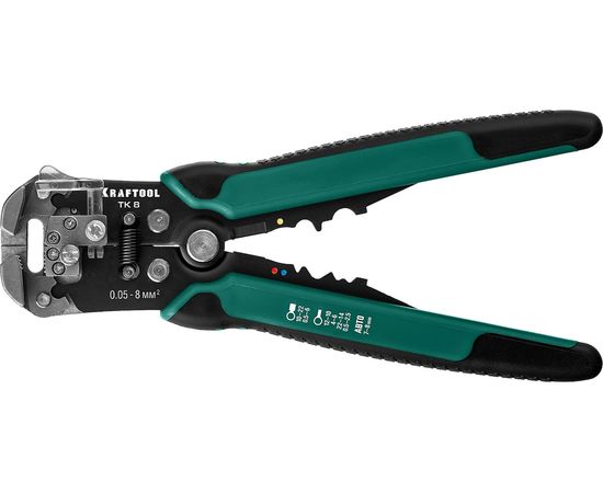 Стриппер KRAFTOOL TK-8 автоматический, многофункциональный, 0.05 - 8 мм2, 22637 