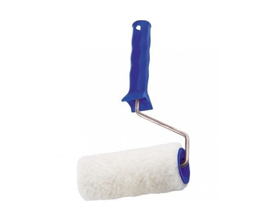 Валик из искусственного меха с ручкой, 100 мм, ворс 15 мм, D - 48 мм, полиэстер СИБРТЕХ 80111 