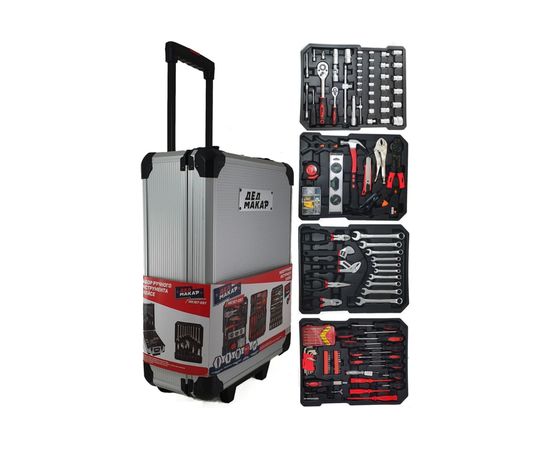 Набор инструментов в кейсе Дед Макар 187 предметов МК187-097 00-00000188 