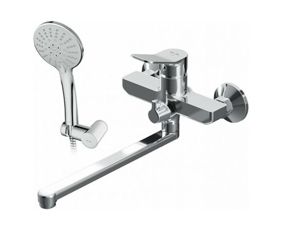 Смеситель для ванны и душа AM.PM X-Joy излив 300 мм, душевой набор, хром, F85A95000 