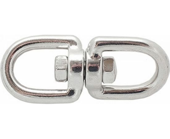 Вертлюг, "кольцо-кольцо" ЕВРОПАРТНЕР D6 мм, нержав. сталь, 1 шт G1 4406 