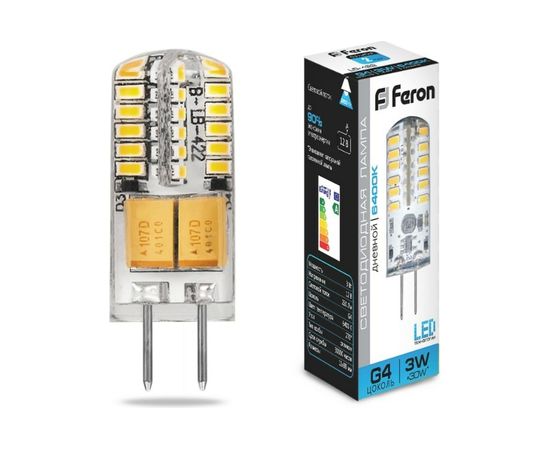 Светодиодная лампа FERON 3W 12V G4 6400K, LB-422 25533 
