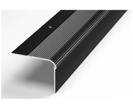 Порог угловой алюминиевый ЛУКА (5 шт, 54х41,8 мм, 2,7 м, декоративный, Черный) УТ000023382 