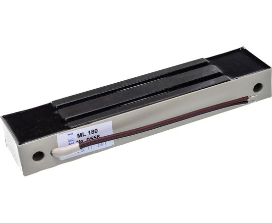 Электромагнитный замок ACCORDTEC 180 кг, 12V, 0.4 A, 180x40x25, 0.8 кг ML-180K с планкой 
