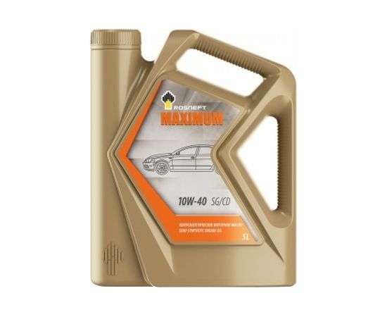 Моторное масло РОСНЕФТЬ Maximum 10W-40 SG-CD п-синт. кан. 5 л 40814350 – изображение 2