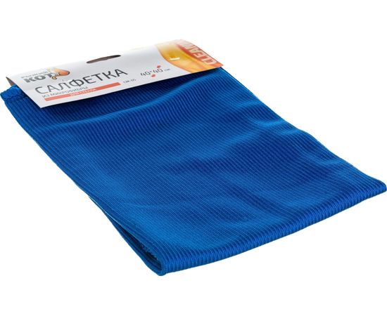 Салфетка из микрофибры для стекла Рыжий кот CM-05 40х40 см 280102 – изображение 2