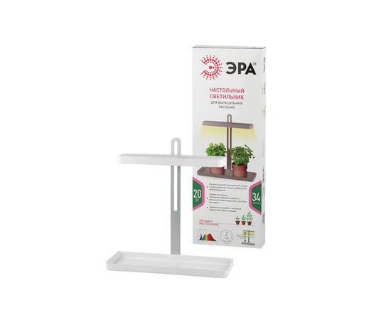 Настольный светильник полного спектра ЭРА FITO20WQLEDW Б0039034 – изображение 2