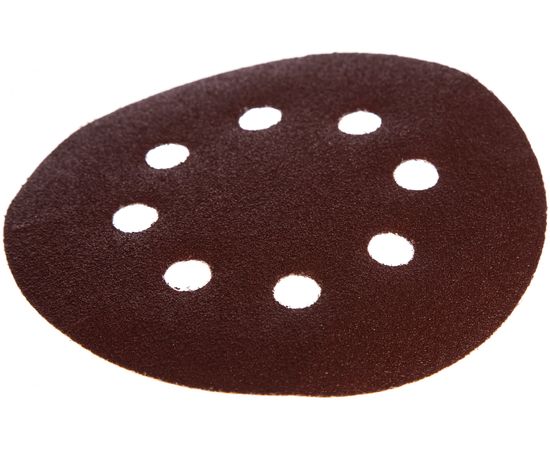 Круг шлифовальный на липучке по дереву/металлу 10 шт. (125 мм; P100; 8 отверстий) Gigant G-1019 – изображение 2