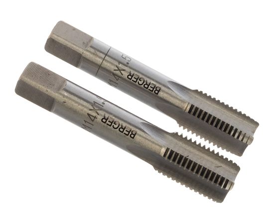 Метрические комплектные метчики 2шт М14х1,5мм Berger BG BG1025 – изображение 3