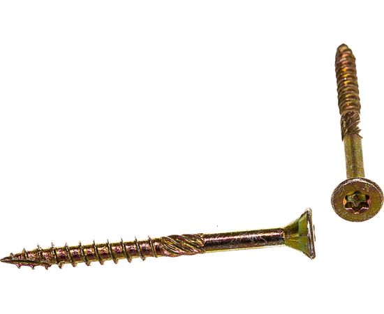 Конструкционный шуруп ЕВРОПАРТНЕР для дерева с фрезой потай ж/п Torx 10, 3.0х35 20шт T2 0624 1 – изображение 3